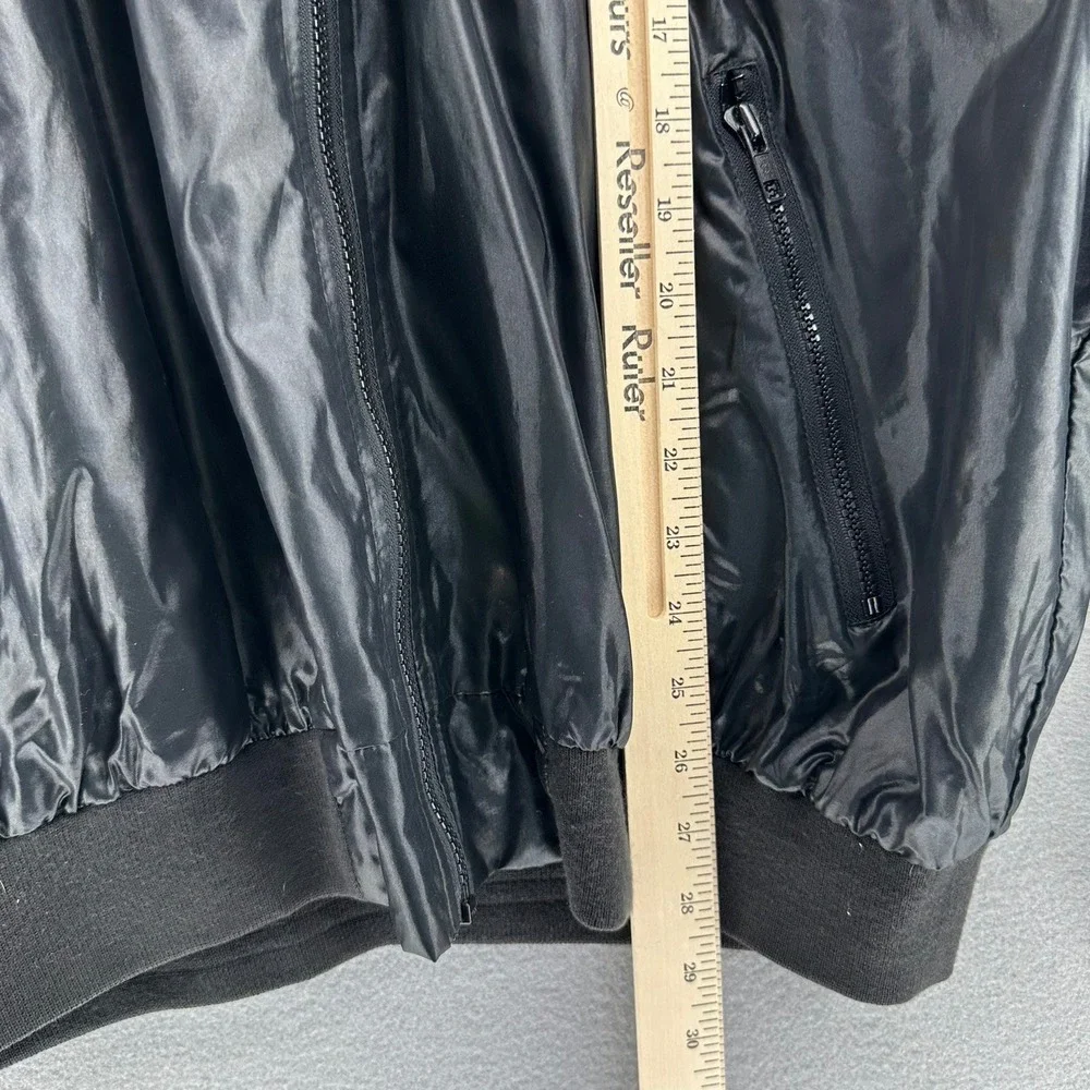 VTG IZOD CLUB Match Frame Black Lightweight Zip Up Hooded Windbreaker Jacket 2XL